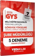 Yediiklim 2026 MEB GYS Şube Müdürlüğü Tamamı Çözümlü 5 Deneme