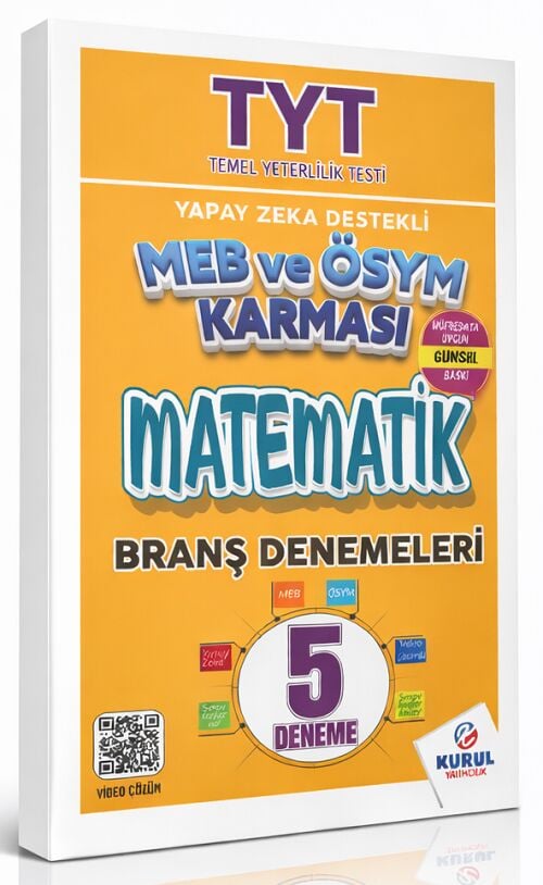 Kurul YKS TYT Matematik MEB ve ÖSYM Karması 5 Deneme Çözümlü Kurul Yayıncılık