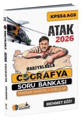 Mehmet Eğit 2026 KPSS Haritalarla Atak Coğrafya Soru Bankası