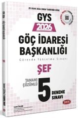 Data 2026 GYS Göç İdaresi Başkanlığı Şef 5 Deneme Çözümlü Görevde Yükselme Data Yayınları