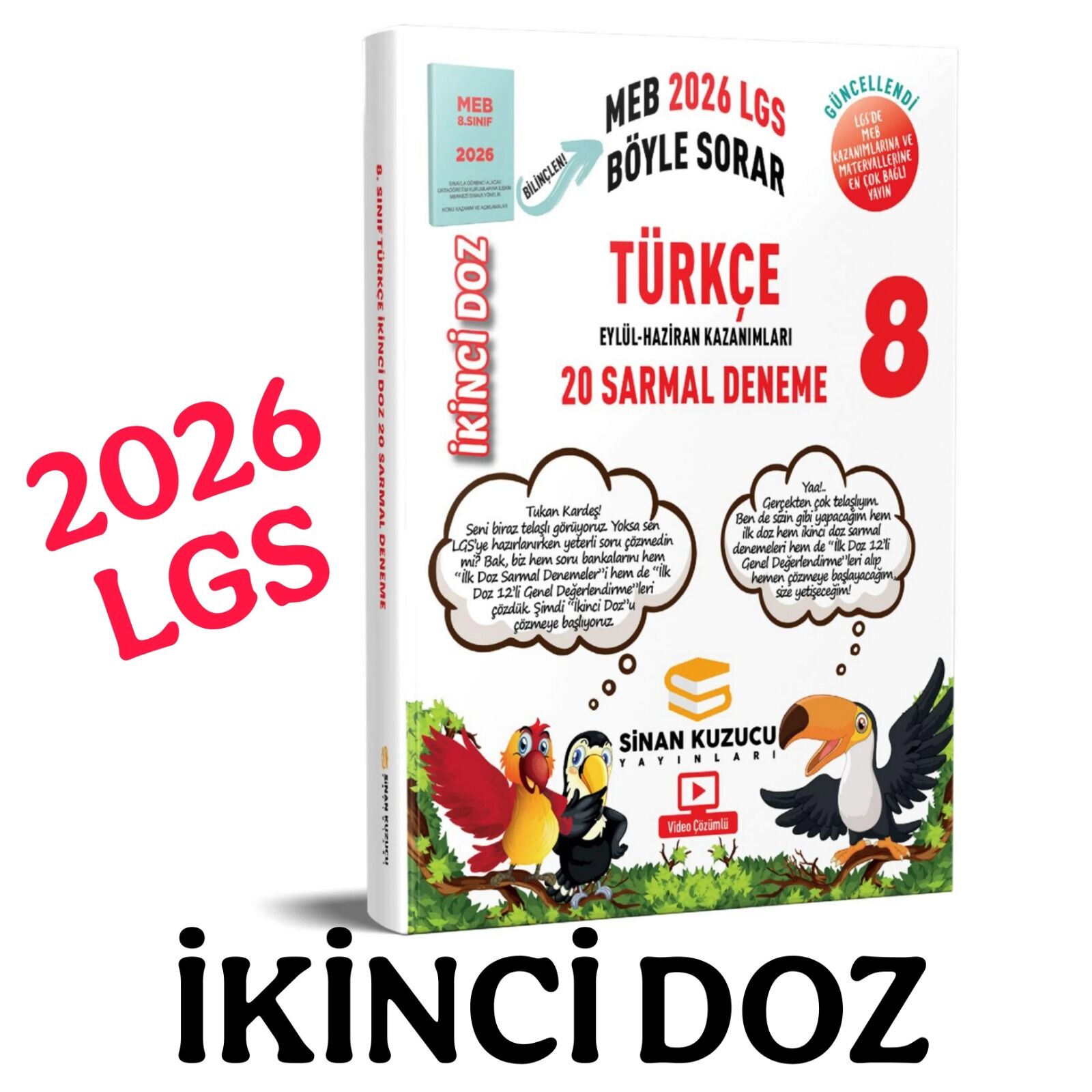 Sinan Kuzucu 2026 LGS 8. Sınıf | İKİNCİ Doz Sarmal Branş Denemeleri TÜRKÇE