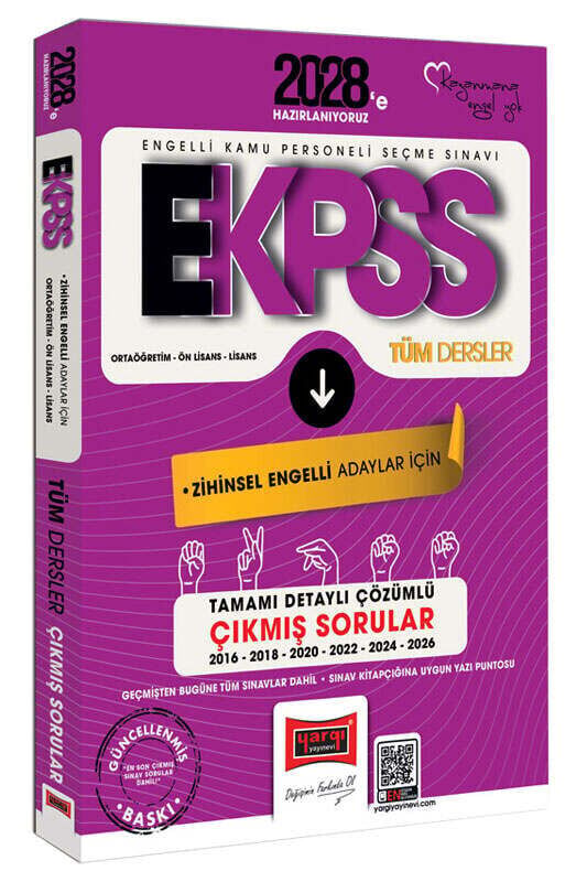Yargı 2028 EKPSS Zihinsel Engelli Çıkmış Sorular Son 10 Yıl Çözümlü