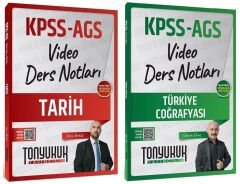 Tonyukuk 2026 KPSS MEB-AGS Tarih + Türkiye Coğrafyası Video Ders Notları 2 li Set - Yasin Korkut, Selman Kılınç Tonyukuk Yayıncılık