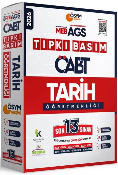 İnformal Yayınları 2026 MEB AGS ÖABT Tarih Öğretmenliği ÖSYM Tıpkı Basım 13 lü Deneme Paketi