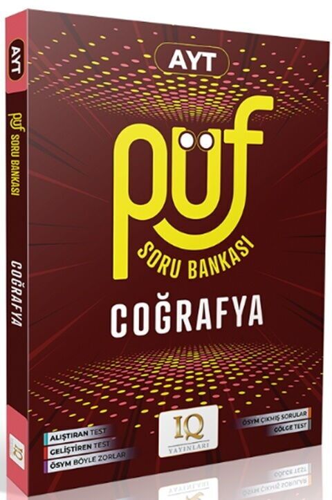 IQ Yayınları YKS AYT Coğrafya Püf Soru Bankası IQ Yayınları