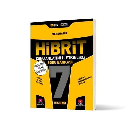 Hız Yayınları Maarif 7. Sınıf HİBRİT Matematik Soru Bankası