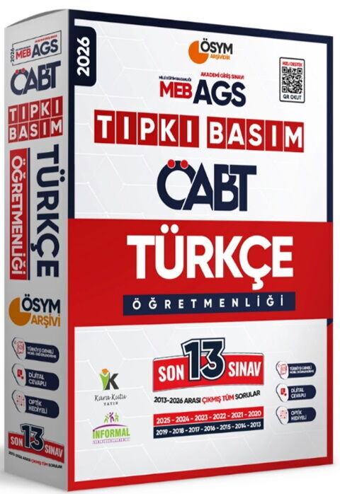 İnformal Yayınları 2026 MEB AGS ÖABT Türkçe Öğretmenliği ÖSYM Tıpkı Basım 13 lü Deneme