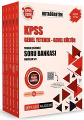 Pegem 2026 KPSS Lise Ortaöğretim Soru Bankası Çözümlü Modüler Set Pegem Akademi Yayınları