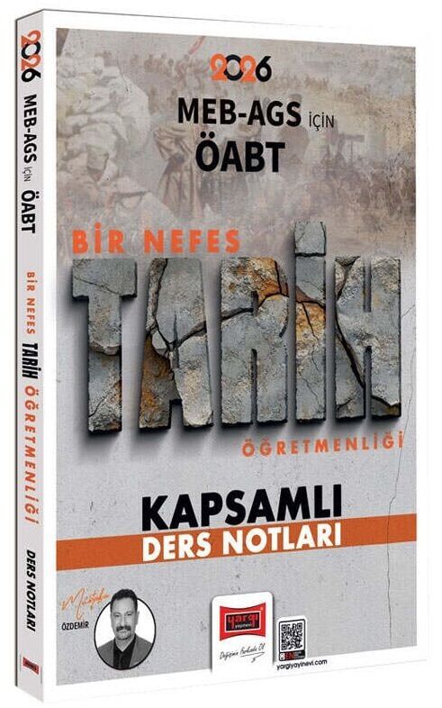 Yargı 2026 ÖABT MEB-AGS Tarih Öğretmenliği Bir Nefes Kapsamlı Ders Notları - Mustafa Özdemir Yargı Yayınları