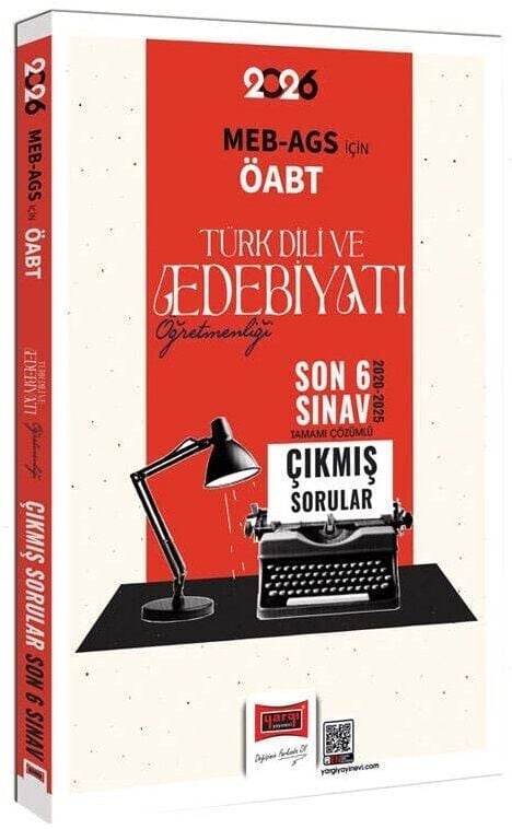 Yargı Yayınları 2026 ÖABT MEB AGS Türk Dili ve Edebiyatı Öğretmenliği Tamamı Çözümlü Son 6 Sınav Çıkmış Sorular