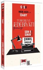 Yargı Yayınları 2026 ÖABT MEB AGS Türk Dili ve Edebiyatı Öğretmenliği Tamamı Çözümlü Son 6 Sınav Çıkmış Sorular