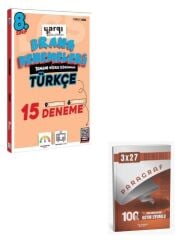 Ders Arkadaşım 2027 8. Sınıf Türkçe 15 Branş Denemeleri+ Anla Kazan Paragraf