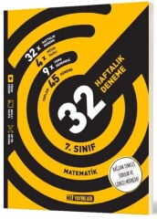 Hız Yayınları Maarif 7. Sınıf Matematik 32 Haftalık Kazanım Denemeleri