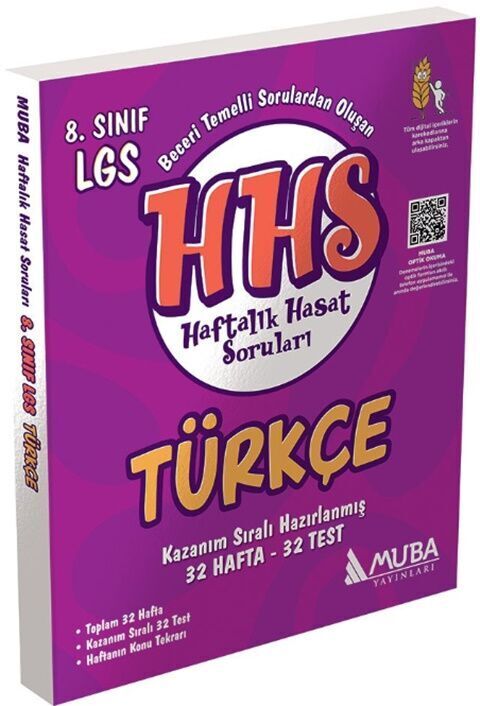 Muba Yayınları LGS 8. Sınıf Türkçe Haftalık Hasat Soruları