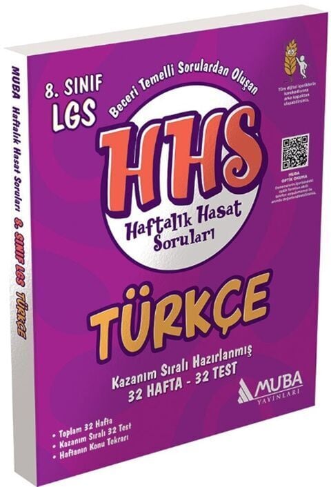 Muba Yayınları LGS 8. Sınıf Türkçe Haftalık Hasat Soruları