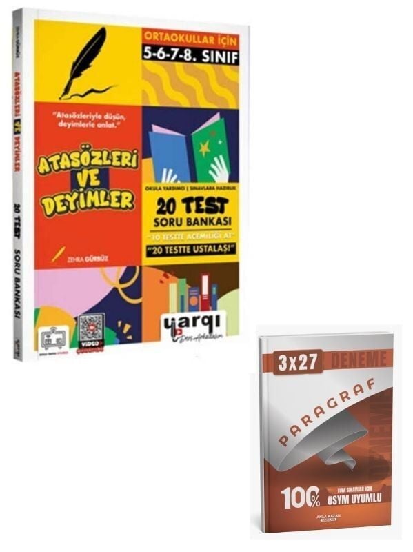 Ders Arkadaşım 2027  Ortaokullar İçin Atasözleri ve Deyimler Soru Bankası+ Anla Kazan Paragraf