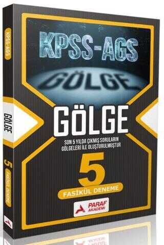 YENİ AGS - Paraf Akademi KPSS MEB-AGS Tüm Dersler Gölge 5 Deneme Fasikül Paraf Akademi Yayınları
