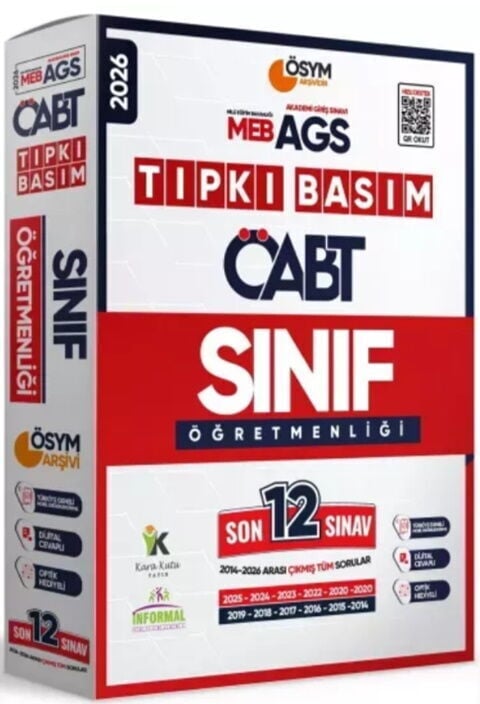 İnformal Yayınları 2026 MEB AGS ÖABT Sınıf Öğretmenliği ÖSYM Tıpkı Basım 12 li Deneme Paketi