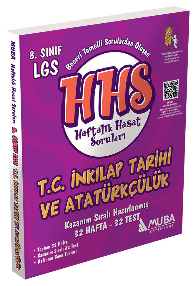 Muba Yayınları 8.Sınıf İnkılap Tarihi Haftalık Hasat Soruları (HHS)