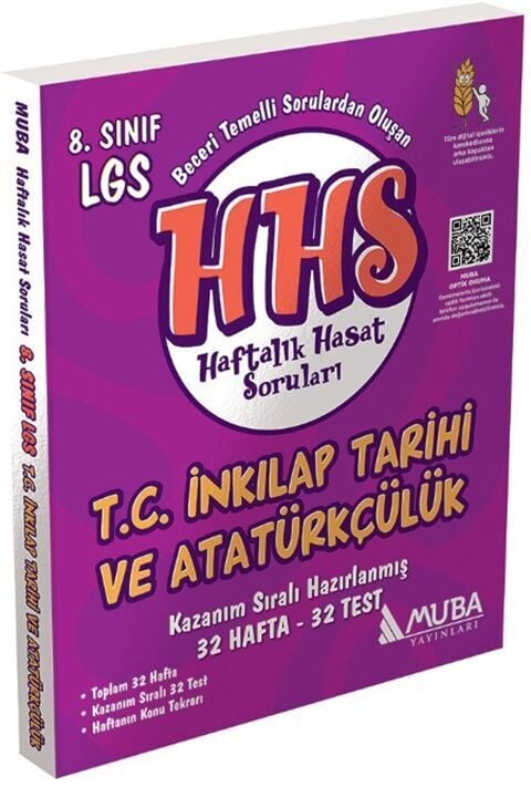 Muba Yayınları LGS 8. Sınıf T.C. İnkılap Tarihi ve Atatürkçülük Haftalık Hasat Soruları