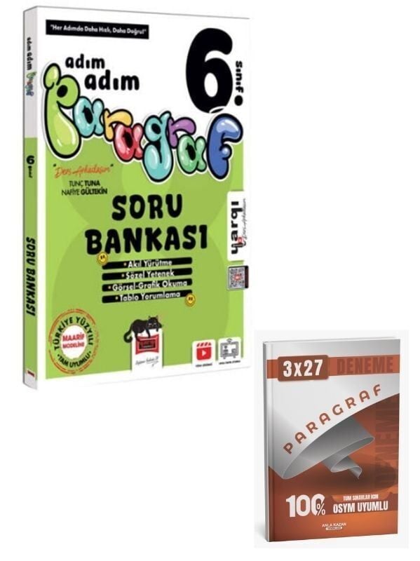 Ders Arkadaşım 2027 6. Sınıf Adım Adım Paragraf Soru Bankası+ Anla Kazan Paragraf