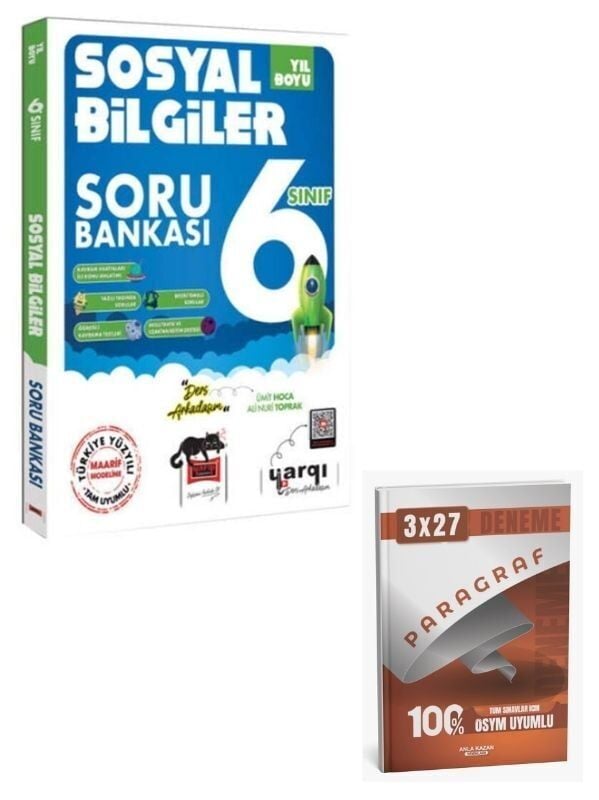 Ders Arkadaşım 2027 6. Sınıf Sosyal Bilgiler Yıl Boyu Soru Bankası+ Anla Kazan Paragraf