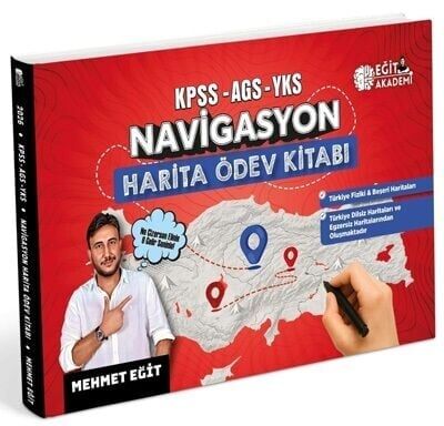 Mehmet Eğit KPSS MEB AGS TYT AYT Coğrafya NAVİGASYON Harita Ödev Kitabı