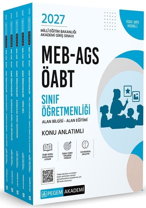 Pegem 2027 ÖABT MEB-AGS Sınıf Öğretmenliği Konu Anlatımlı Modüler Set Pegem Akademi Yayınları