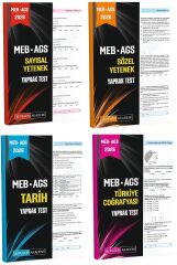 Pegem 2026 MEB-AGS Sayısal + Sözel Yetenek + Tarih + Türkiye Coğrafyası Yaprak Test 4 lü Set Pegem Akademi Yayınları