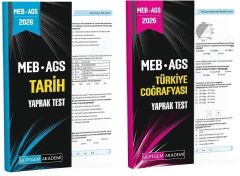 Pegem 2026 MEB-AGS Tarih + Türkiye Coğrafyası Yaprak Test 2 li Set Pegem Akademi Yayınları