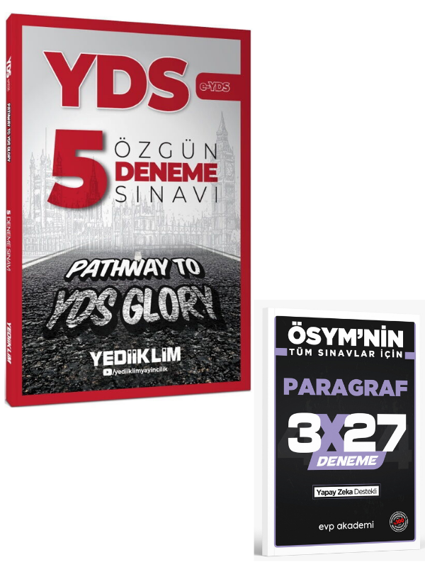 Yediiklim 2027 Pathway To YDS Glory e-Yds 5 Özgün Deneme+ EVP Akademi Paragraf