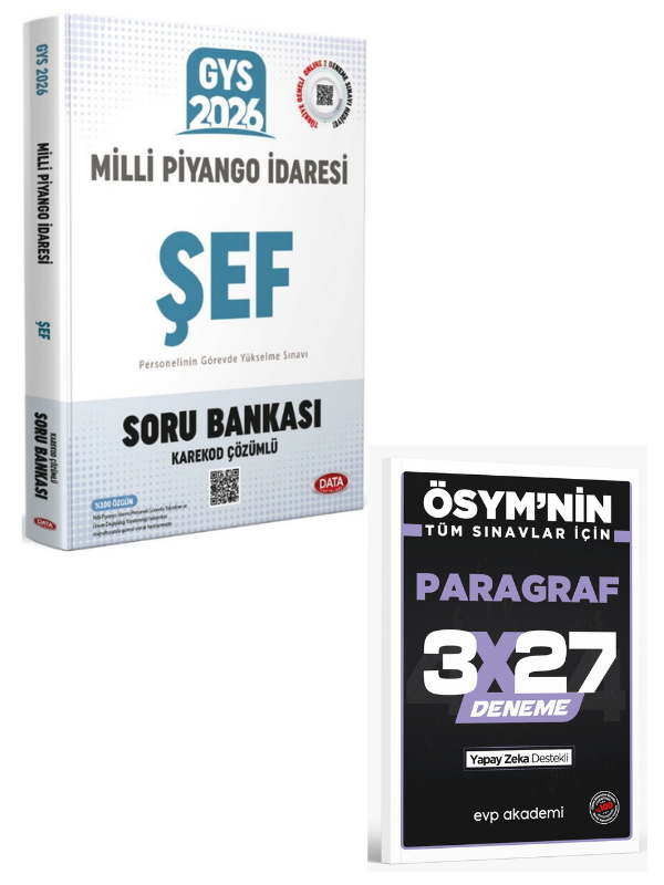 Data 2026 GYS Milli Piyango İdaresi Şef Soru Bankası+ EVP Akademi Paragraf