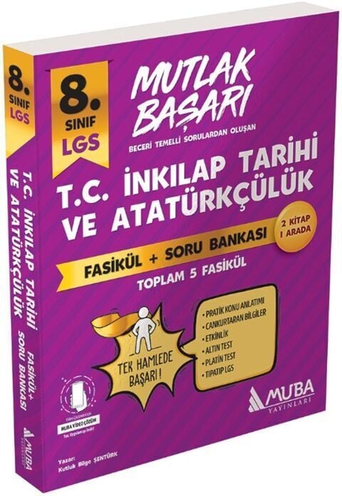 Muba Yayınları LGS 8. Sınıf T.C. İnkılap Tarihi ve Atatürkçülük Fasikül ve Soru Bankası