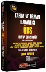Pegem 2026 GYS ÜDS Tarım ve Orman Bakanlığı Ortak Konular Konu Anlatımlı Soru Bankası Görevde Yükselme Ünvan Değişikliği Pegem Akademi Yayınları