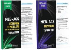Pegem 2026 MEB-AGS Eğitimin Temelleri + Mevzuat Yaprak Test 2 li Set Pegem Akademi Yayınları