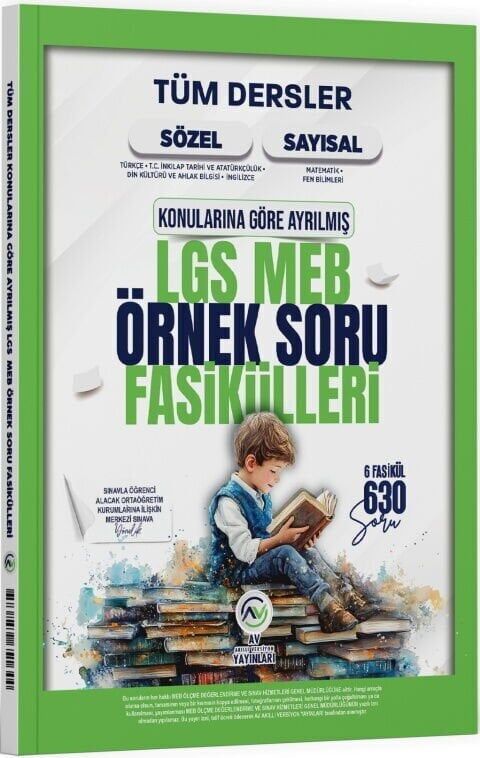 Av Yayınları LGS Tüm Dersler MEB Örnek Soru Fasikülleri Av Yayınları