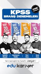 Edu Kariyer 2026 Tarih + Coğrafya + Matematik + Türkçe + Vatandaşlık 5 Branş Deneme Seti