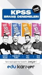 Edu Kariyer 2026 Tarih + Coğrafya + Matematik + Türkçe + Vatandaşlık 5 Branş Deneme Seti
