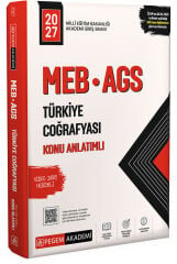Pegem 2027 MEB-AGS Türkiye Coğrafyası Konu Anlatımlı Pegem Akademi Yayınları