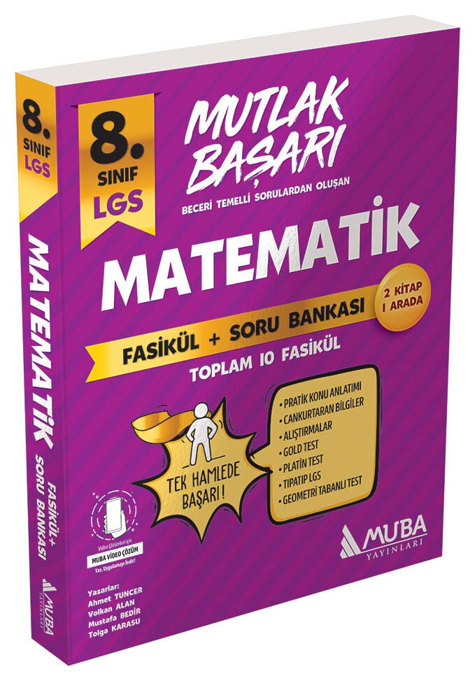 Muba Yayınları MB 8.Sınıf Matematik Fasikül+Soru Bankası
