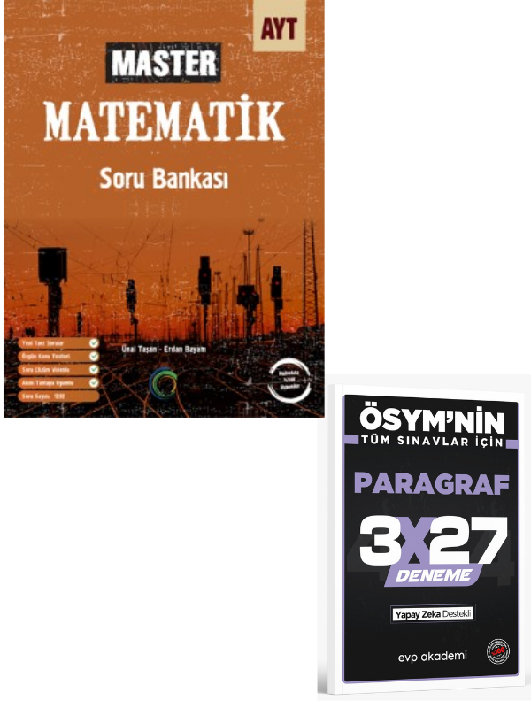 Okyanus 2027 AYT Master Matematik Soru Bankası+ EVP Akademi Paragraf
