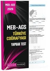 Pegem 2026 MEB-AGS Türkiye Coğrafyası Yaprak Test Pegem Akademi Yayınları