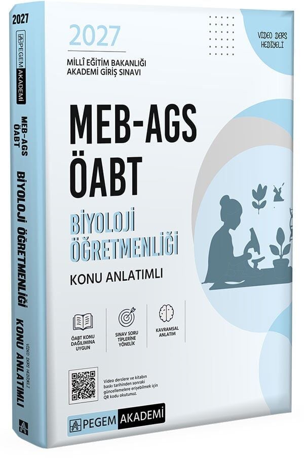 Pegem 2027 ÖABT MEB-AGS Biyoloji Öğretmenliği Konu Anlatımlı Pegem Akademi Yayınları