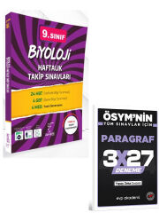 Karekök 2027 9. Sınıf Biyoloji Haftalık Takip Sınavları+EVP Akademi 3x27 Paragraf Deneme