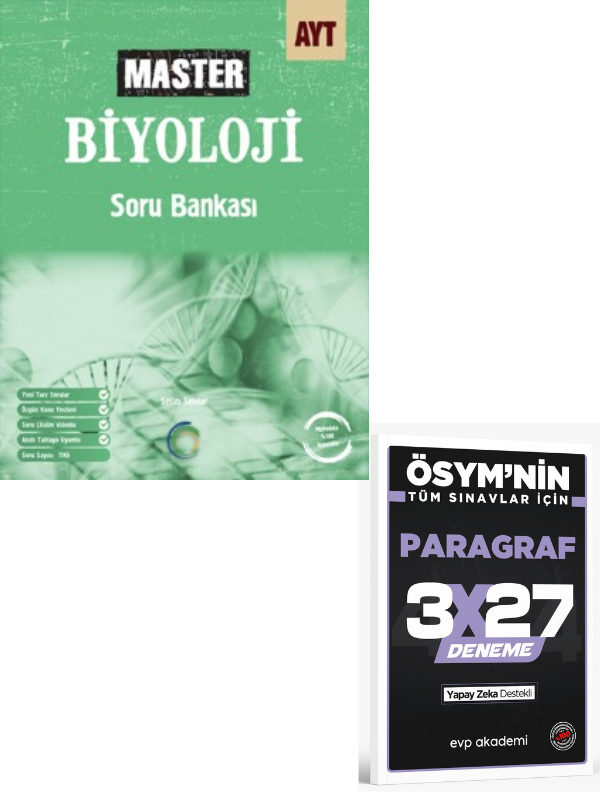 Okyanus 2027 AYT Master Biyoloji Soru Bankası+ EVP Akademi Paragraf