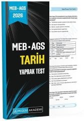 Pegem 2026 MEB-AGS Tarih Yaprak Test Pegem Akademi Yayınları