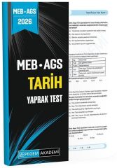 Pegem 2026 MEB-AGS Tarih Yaprak Test Pegem Akademi Yayınları