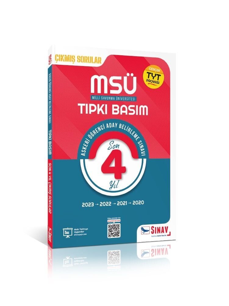 Sınav Yayınları MSÜ Tıpkı Basım Son 4 Yıl Çıkmış Çözümlü Sorular 2020-2023
