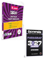 Karekök 2027 9. Sınıf Tarih Haftalık Takip Sınavları+EVP Akademi 3x27 Paragraf Deneme