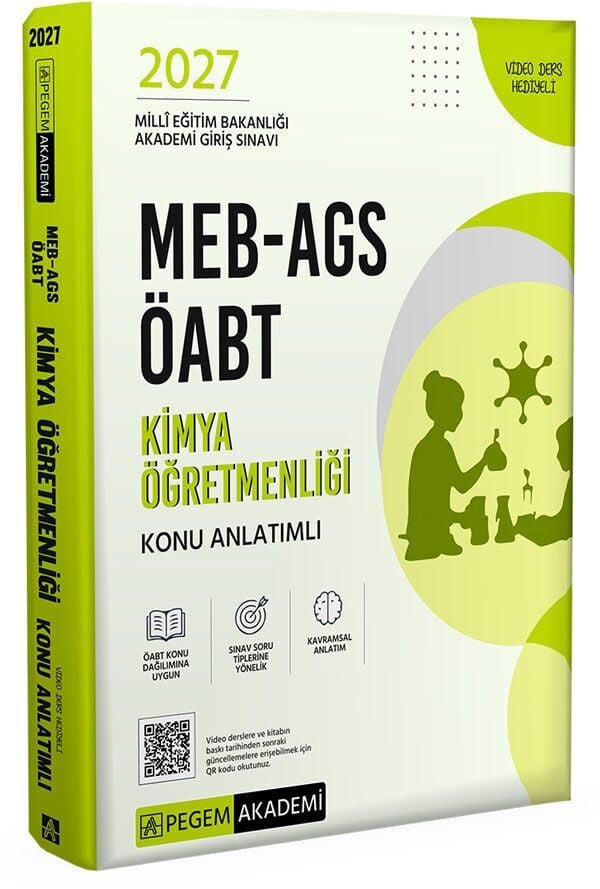 Pegem 2027 ÖABT MEB-AGS Kimya Öğretmenliği Konu Anlatımlı Pegem Akademi Yayınları